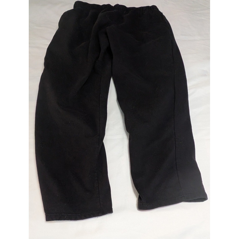 Unbranded Sweatpants Mens Large Black Good Fleece Elastic Waist RN 87348